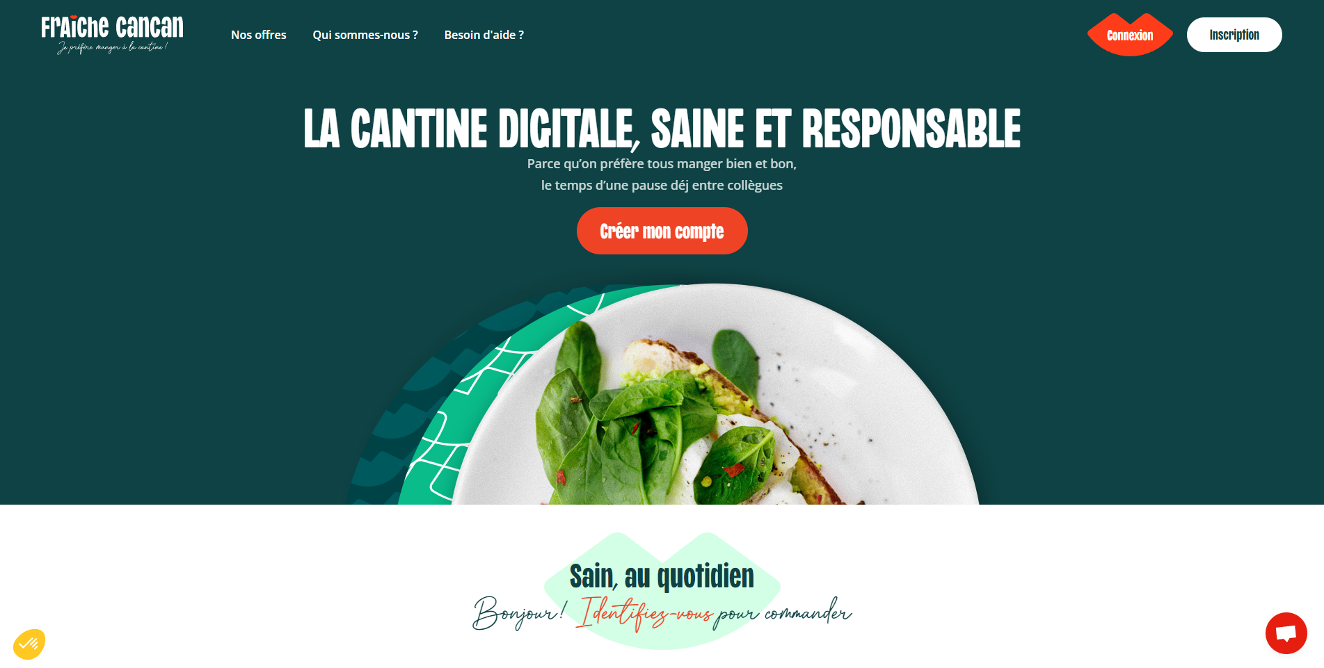 Welcome screen of canteen screen page of digital canteen