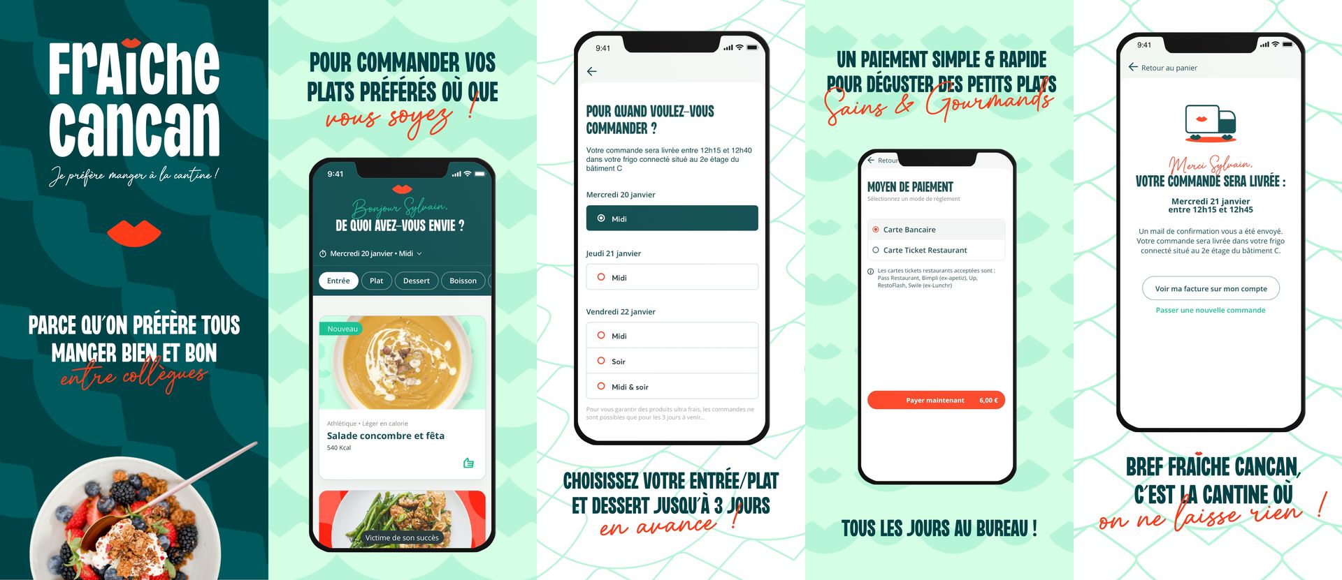 user friendly app Fraiche cancan app portfolio